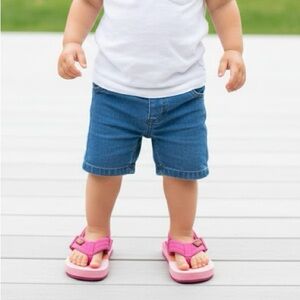 Reef NWOT Pink & Peach Size 3/4 Pull On Sandals